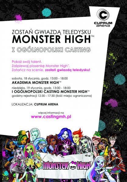 Zosta gwiazd teledysku Monster High z Cuprum Arena