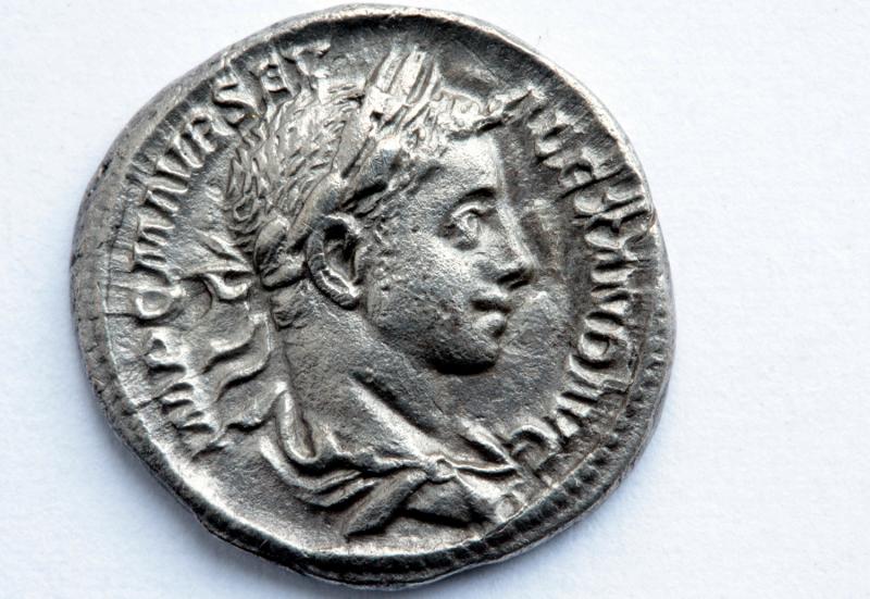 Rzymska moneta w gogowskim muzeum